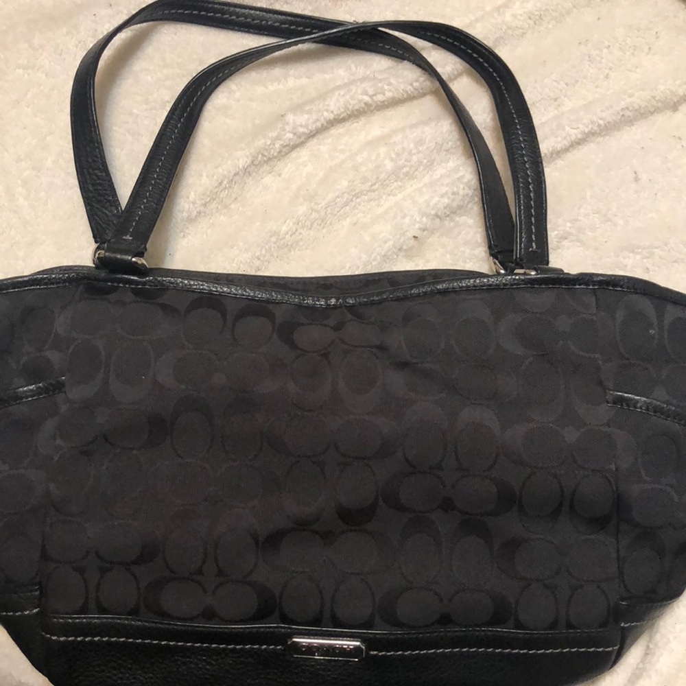 Black coach purse